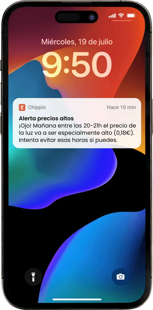 Avisos y notificaciones desde la app de Chippio