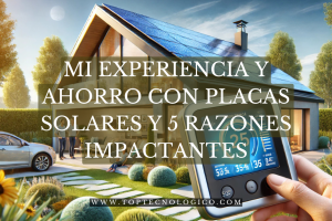 Energía solar en casa: Mi Experiencia y Ahorro con Placas Solares y 5 razones impactantes